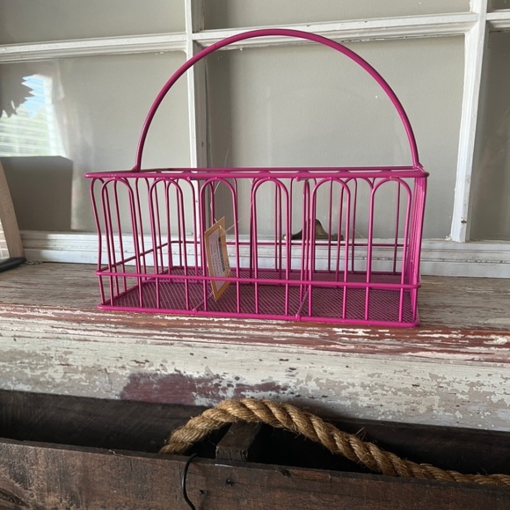 NWT ASHLAND Summer Living Utensil Caddy in Pink
